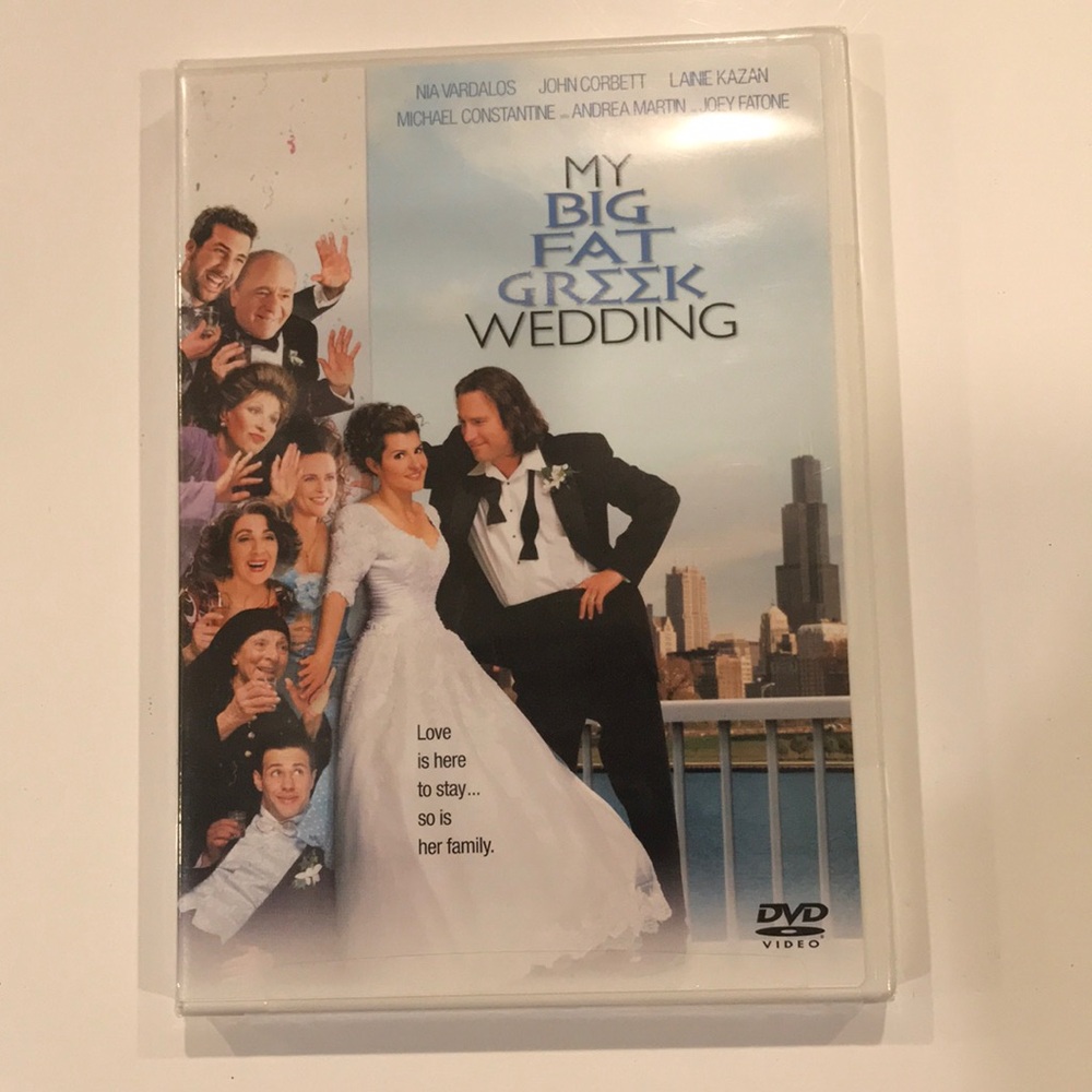 My Big Fat Greek Wedding (DVD, 2002) Rated PG HBO Video Wide & Full Screen, New